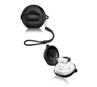 Cover for Soundcore V40i Wireless Earbuds, yystao Soft Silicone Protective Case compatible with Soundcore V40i, With Lanyard, Dustproof, Shockproof & Durable, Black