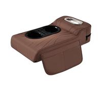 Cover for the Armrest in the Car, Vehicle Armrests Storage Box with Cushion, Multifunctional Faux Leather Armrest Pad with Cup Holder - for Vehicles, Trucks, Saloons, Vehicles