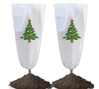 Cover For Trees In Winter | 2 Pieces Non-Woven Tree Cover For Christmas,Weatherproof Bark Protective Cloth - for Outdoor Use in Fence Tree Agriculture Forestry Rear