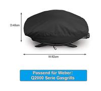 Cover For Weber Q2000 / Q2200 / Q200 Grill, Barbecue Covers Waterproof For Weber