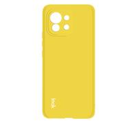 Cover for Xiaomi Mi 11 Silicone Case Matte yellow + Flexible Film
