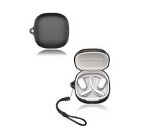 Cover for Xiaomi OpenWear Stereo Pro Wireless Earbuds, yystao Soft Silicone Protective Case compatible with Xiaomi OpenWear Stereo Pro, With Lanyard, Dustproof, Shockproof & Durable, Black