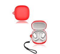 Cover for Xiaomi OpenWear Stereo Pro Wireless Earbuds, yystao Soft Silicone Protective Case compatible with Xiaomi OpenWear Stereo Pro, With Lanyard, Dustproof, Shockproof & Durable, Red