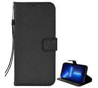 Cover for Xiaomi Poco M7 4G 169MM Wallet, Diamond pattern wallet phone case, with Kickstand and Card slot Leather Case for Xiaomi Poco M7 4G 169MM (Black)