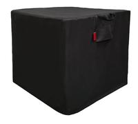 Cover Geny Outdoor Waterproof Fire Pit Cover, Square 600D Heavy Duty Black Fire Bowl Cover, Windproof Patio Gas Fire Pit Table Cover (44''L x 44''W x 24''H)
