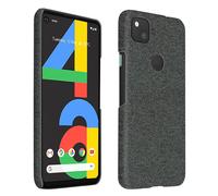 Cover Google Pixel 4A Hard Rigid Fabric finish Anti-tracking Washable Grey
