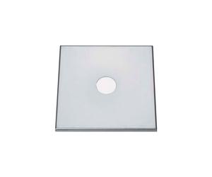 Cover plate for Beer tower, CNS, 1 cm folded, 220 x 220 mm, 45 mm drill hole