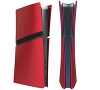 Cover Plates for PS5 Pro Digital Edition, Matte FacePlates Accessories Compatible with PlayStation 5 Pro Console ABS Replacement Side Shell Case (Red)