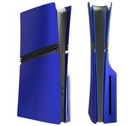 Cover Plates for PS5 Pro Disc Edition, Matte Side Shell FacePlates Accessories Compatible with PlayStation 5 Pro Console ABS Replacement Panels Case (Blue)
