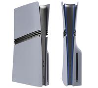Cover Plates for PS5 Pro Disc Edition, Matte Side Shell FacePlates Accessories Compatible with PlayStation 5 Pro Console ABS Replacement Panels Case (Grey)