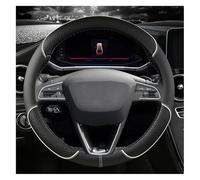 cover protector For Seat For Tarraco For Arona For Ateca For Ibiza For Toledo 37CM Non Slip Steering Wheel Cover Auto Accessories Wrap(O shape White)