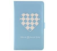 Cover PU Leather Photo Album Heart Weave 96 Pockets Book Compatible with Fujifilm Instax Mini 11 9 8 90 8+ 26 7s Instant Camera Film, Polaroid Snap Zip Z2300 PIC-300 Film (Blue)