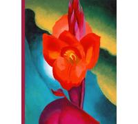 Cover Red Canna 1919 by Georgia O'Keeffe - Composition Paperback Notebook Journal - 8.5 x 11 inches - ruled - 120 pages