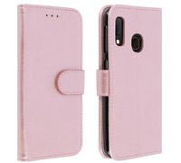 Cover Samsung Galaxy A20e Case Card Holder Function Holder Pink Gold