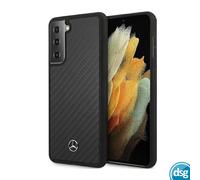 Cover Samsung Galaxy S21 Mercedes Hardcase Cover Carbon Fibre Look Black