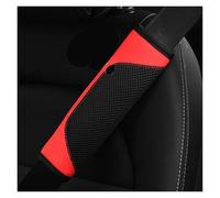 Cover Seat Belt A Three-dimensional Mesh Cloth Leather Breathable Car Seat Belt Shoulder Strap Cover Insurance Automotive Pad Easy Fit Seat Belt(Red)