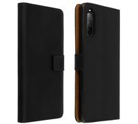 Cover sony Xperia 10 II Real Leather Card Holder Function Holder Black