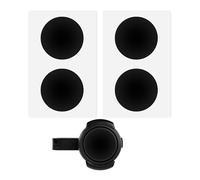 Cover Sticker Set for CO-Driver NO2, 4 Pieces, in Black, Compatible with OOONO Co Driver No. 2, Adhesive Strip Cover Brand, Black Adhesive Sticker Accessories