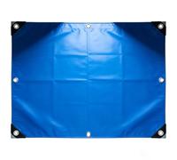 Cover Tarp Ground 120 x 125 cm Heavy Duty, Mould-Resistant, Easy to Wash - PVC Material, Reinforced Edges Waterproof Tarpaulin Cover Sheet for Garden, Gazebo, Blue
