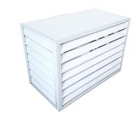 Cover type air conditioner outdoor unit,Aluminum air conditioner and heat pump covers,Mini Split Air Conditioner Cover for Outside Units,fence to hide air conditioner,outer materia