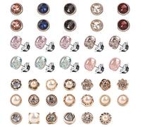Cover up Button Pins, 40 Pack Women Shirt Brooch Buttons Safety Brooch Buttons Brooch Pins Invisible Buttons Prevent Accidental Exposure of Buttons Exposure Buttons for Clothes Cardigan