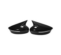 Cover Wing For Nissan For Kicks For Lannia For BlueBird 2015-2021 Car Rearview Side Mirror Cover Wing Cap Rear View Case Rear View Mirror Cap(With Light BLK)