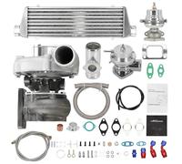Cover Wrap Turbochargers T3 T4 TO4E T04E 400HP Universal Turbo Turbocharger Kit W/Intercooler
