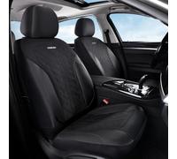 Coverado Black Front Seat Covers, Automotive Seat Covers 2 Seats, Mesh Car Protectors 2-Pack, Auto Seat Covers Spill-Proof Design Universal Fit for SUV, Vans, Sedan, Truck
