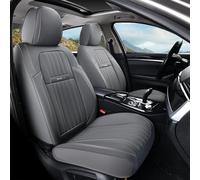 Coverado Car Seat Covers - Universal Front Pair Seat Protector Fit for Most VANS Trucks, Nappa Leather Car Seat Accessories, Waterproof Seat Cushion Fit for Most Cars