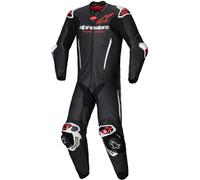 Alpinestars GP-R7 1-Piece Motorcycle Leather Suit, black/white/neon red, size 56