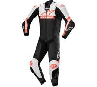Coverall Motorcycle ALPINESTARS Leather Missile V2 Ward - 1 Part - Black/Flo