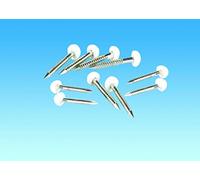 coverandcarry CARAVAN MOTORHOME WINDOW/BOARD TRIM WHITE HEAD DECADOME PINS x 10