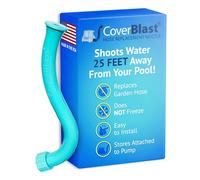 CoverBlast Pool Cover Pump Attachment - USA-Made & Patented Pool Cover Pump Hose Alternative w/ 25ft. Range - Easy-To-Install & Use Year-Round - Replaces Traditional Hoses (Light Blue)