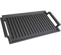 COVERCOOK Cast Iron Griddle Grill Pan, Rectangular Grill, 2 Handles, 43 x 23 cm