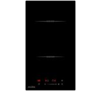 COVERCOOK Induction Hob 2 Zone, Built-in Induction Cooker 30cm, Double Electric Hob with Boost Function, Slider Touch Control, Timer, Child Safety Lock, 9 Power Levels, 3500W, Hard Wired, No Plug