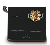 COVERCOOK Plug in Induction Hob 13 Amp 2800W, 4 Zones Plug in Electric Induction Hob 60cm, Induction Hob Touch Control with Timer, Child Safety Lock, Keep Warm, Pause Function, Boost, Black