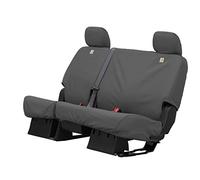 Covercraft Carhartt SeatSaver Custom Seat Covers | SSC8462CAGY | 2nd Row 60/40 Bench Seat | Compatible with Select Ford F-250/350 Models, Gravel