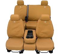 Covercraft Carhartt SeatSaver Second Row Custom Fit Seat Cover for Select Dodge Models - Duck Weave (Brown)