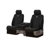 Covercraft Carhartt Super Dux SeatSaver Custom Seat Covers | SSC3475COBK | 1st Row 40/20/40 Bench Seat | Compatible with Select Chevrolet Silverado/GMC Sierra 1500/2500/3500 Models | Black