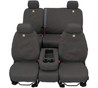 Covercraft - SSC2471CAGY Carhartt SeatSaver Front Row Custom Fit Seat Cover for Select Buick/Chevrolet/GMC Models - Duck Weave (Gravel)