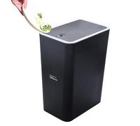 Covered Bathroom Trash Can | Garbage Bin Wastebasket,Covered Wastebasket With Press Type Lid, Dog Proof litter Wastebasket For Bedroom, RV, Kitchen, Craft Room
