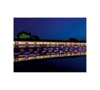Covered Bridge (Barrage Vauban)，Jigsaws Puzzles 1000 Pieces Teens Kids Jigsaw Entertainment Toys Brain Challenge Puzzle（75x50cm）-AT14