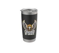 Covered By Grace Christian Warrior Stainless Steel Insulated Tumbler