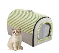 Covered Cat Bed - Cloth House for Cat, Removable Pet Shelter with Cushion, C0zy Washable Tent House, Soft Enclosed Cave Bed for Kittens Puppies and Small Animals | Home Living Room Bedroom Apartment |