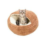 Covered Cat Bed Comfortable Anti-Slip Small Warming Dog Bed