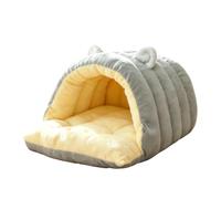 Covered Cat Bed Covered Washable Dome House with Zip