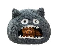 Covered Cat Bed - House Shaped Design with Open Entrance, Washable Cushion for Cats Hiding Place and Bed, for Kittens, Small Pets, Indoor and Outdoor Use, Winter Sleep