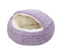 Covered Cat Bed | Semi Enclosed Shell Shaped Puppy Bed | House Tent Pet Puppy Nest | for Home Dorm Bedroom Living Room Balcony