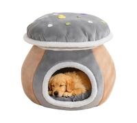 Covered Cat Bed Semi-Enclosed Warm Sleeping Kennel