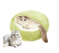 Covered Cat Bed | Small Warming Comfortable Anti-Slip Dog Bed - House Tent Pet Puppy Nest - for Home Dorm Apartment Bedroom Living Room